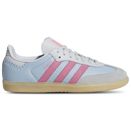 adidas Originals Girls adidas Originals Samba - Girls' Grade School Shoes Blue/Pink/Brown Size 06.0 | Foot Locker (US)