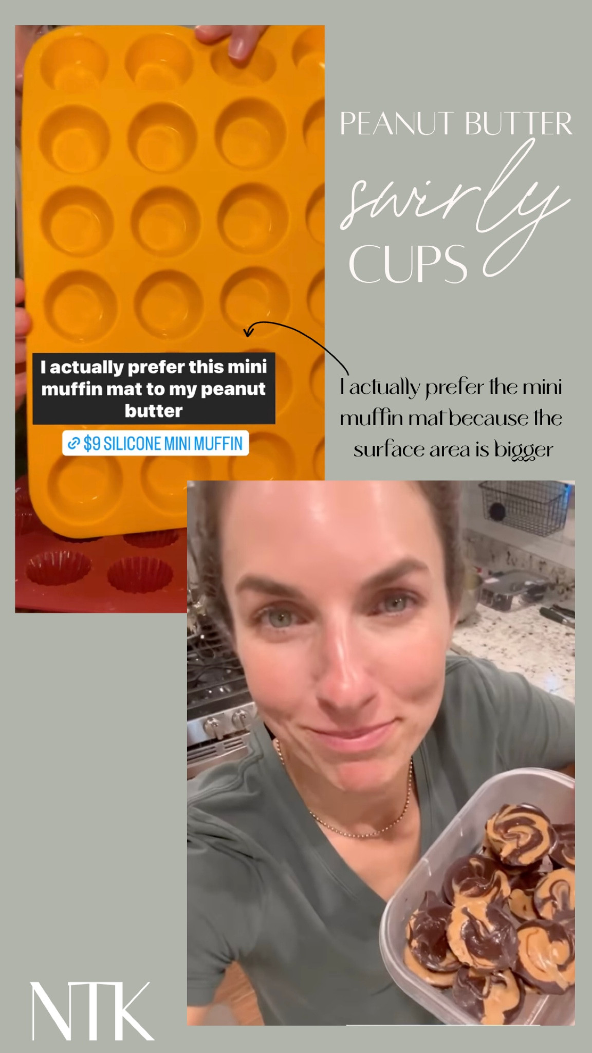 Linking below the silicone muffin mat I prefer for the peanut butter swirly cups! But both work great and got them off of Amazon!

#LTKfindsunder50