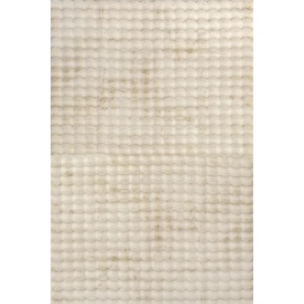 Jeni SuperiorWash Solid Faux Rabbit Machine Washable Area Rug | Wayfair North America