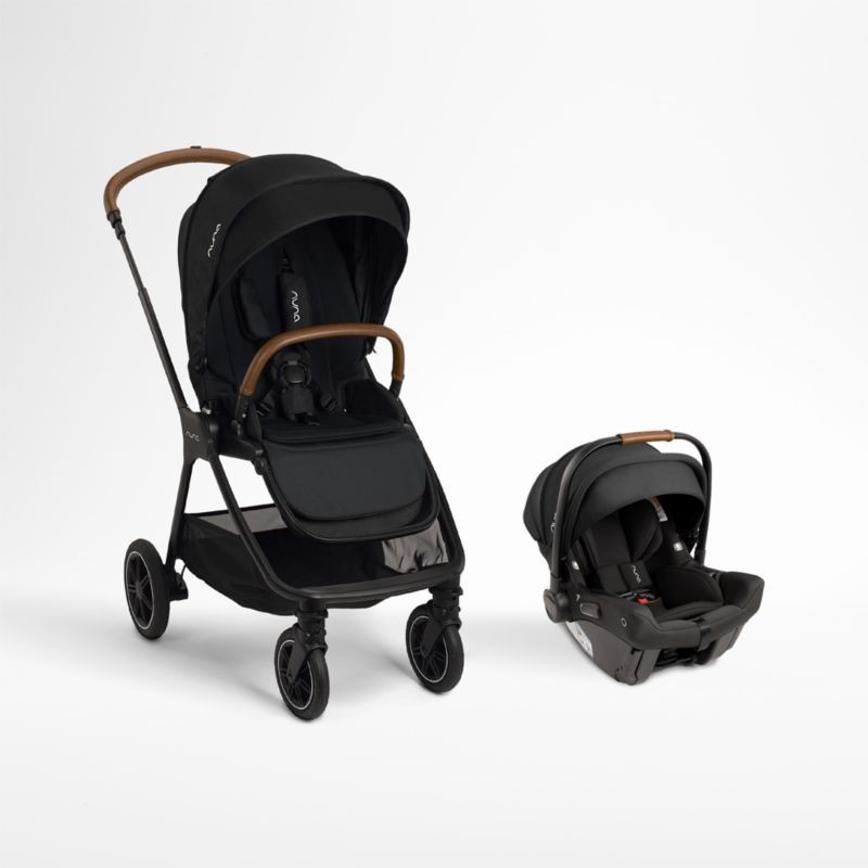 Nuna PIPA Urbn Caviar Black Baseless Baby Car Seat + TRIV Next Stroller Travel System + Reviews |... | Crate & Barrel