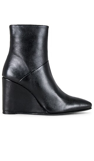 Only Girl Bootie in Black Leather | Revolve Clothing (Global)