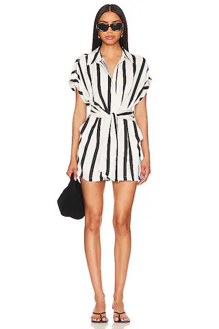 Steve Madden Tori Romper in Cream & Black from Revolve.com | Revolve Clothing (Global)