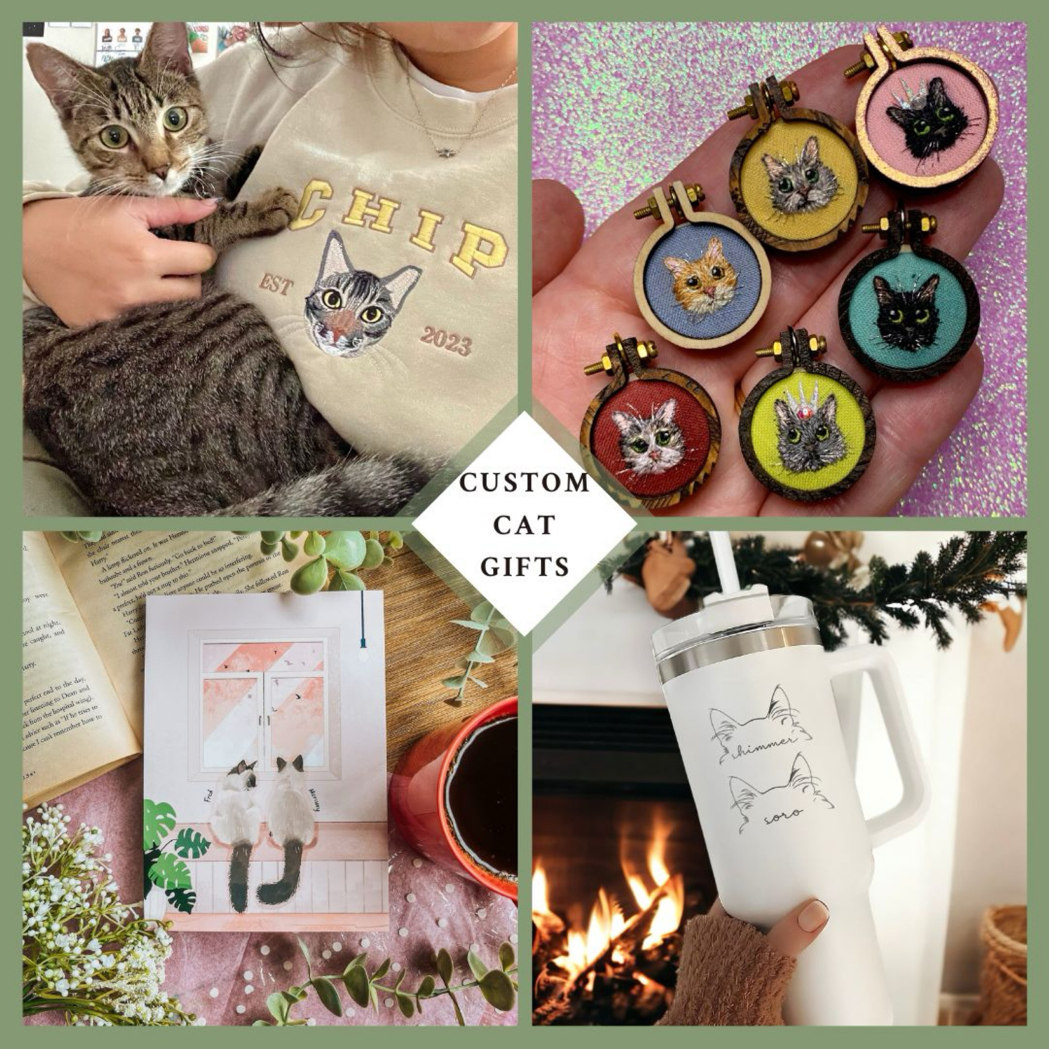 Custom Cat Gifts 🎁 Cute gifts for cat lovers with personalization options and custom pet portraits 😻🐾

#LTKhome #LTKfamily #LTKGiftGuide