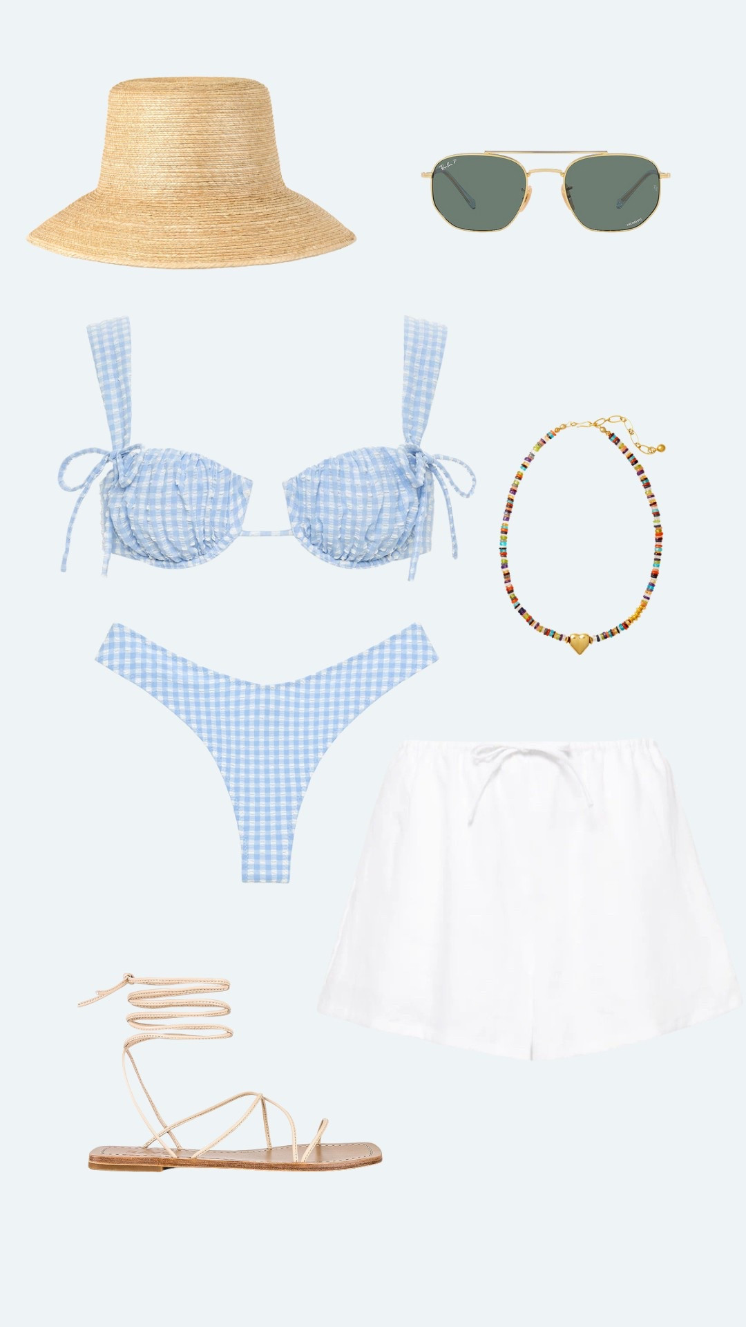 Beach / resort / vacation / pool outfit inspo!! Loveee this gingham blue bikini 🫐

#LTKStyleTip #LTKTravel #LTKSeasonal