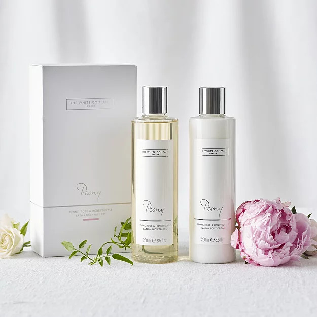 Peony Bath & Body Set | The White Company UK & ROW