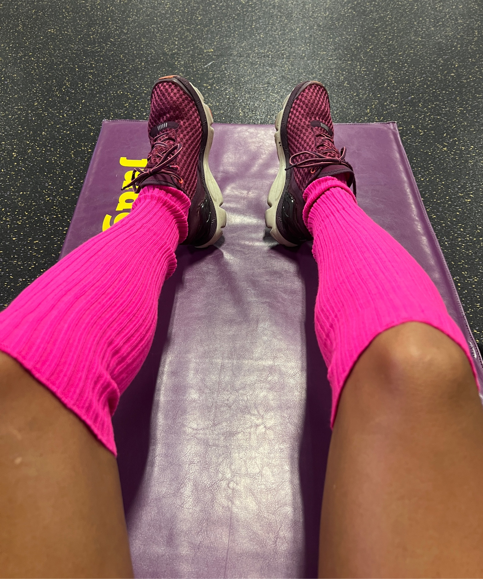 Hot pink leg warmers are a great addition to your active fit! #amazonfinds 

#LTKFitness #LTKOver40 #LTKActive