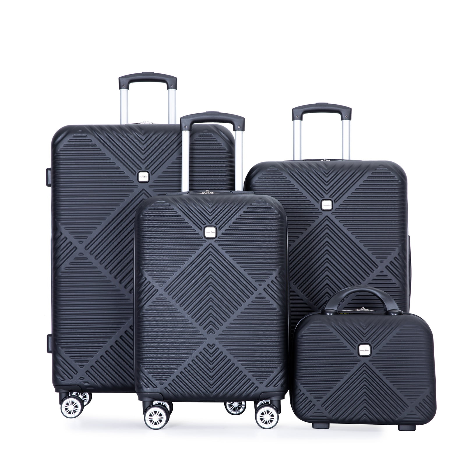 Tripcomp Luggage Sets 4 Piece Suitcase Set (14/20/24/28)Hardside Suitcase with Spinner Wheels Lig... | Walmart (US)