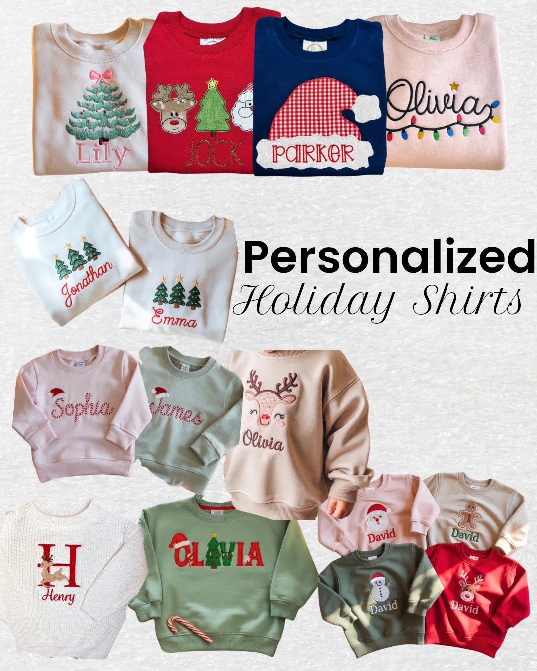 Kids Personalized Holiday Shirts/Sweatshirts⭐️

#LTKKids #LTKmomlife #LTKHoliday