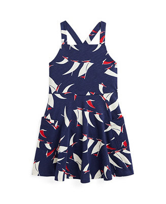 Toddler and Little Girls Sailboat-Print Jersey Dress | Macy's