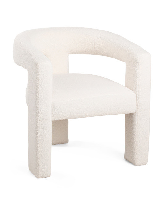 T Boucle Round Back Chair | TJ Maxx