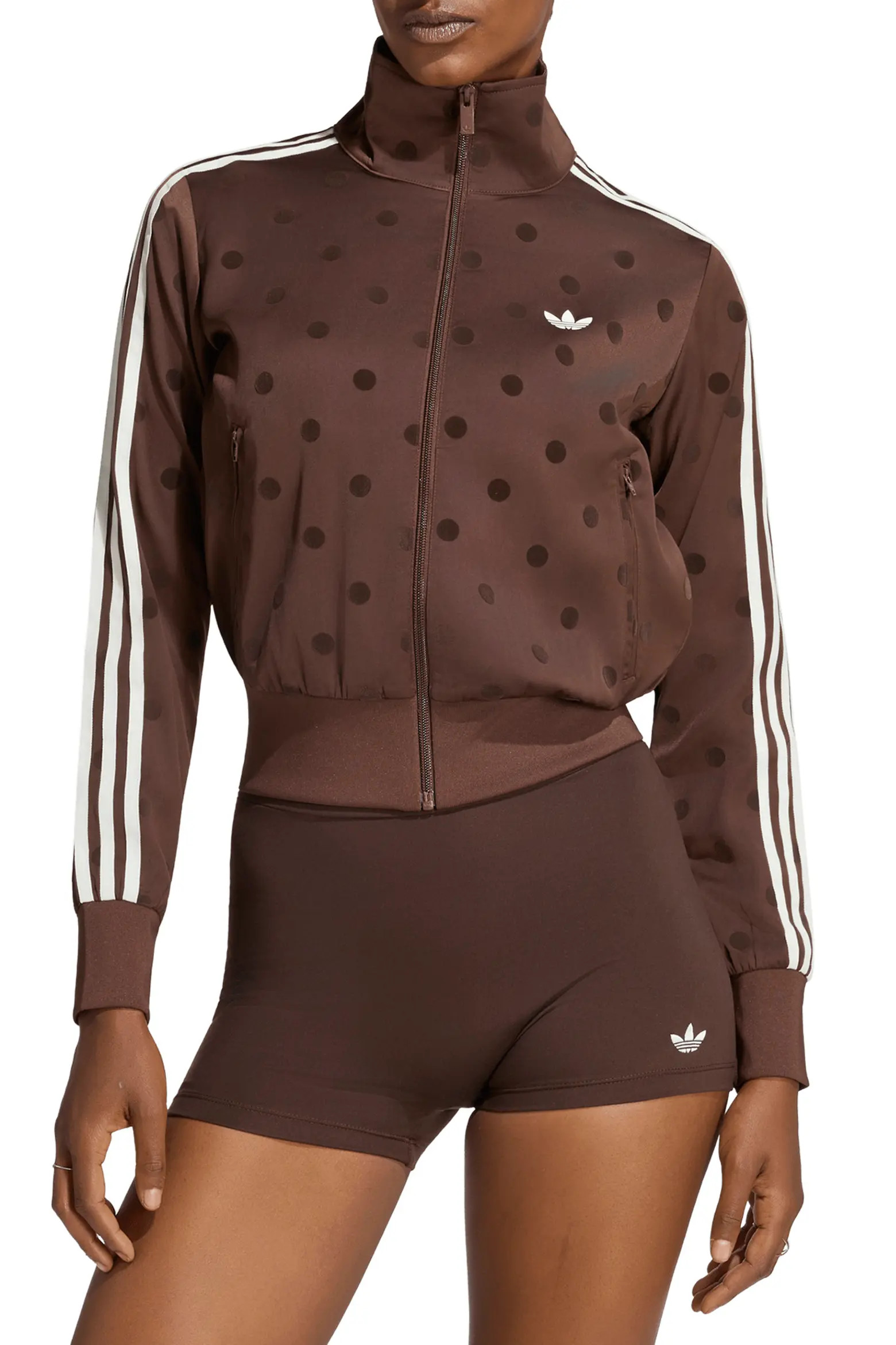 adidas Originals Firebird Polka Dot Satin Track Jacket (Women) | Nordstrom | Nordstrom