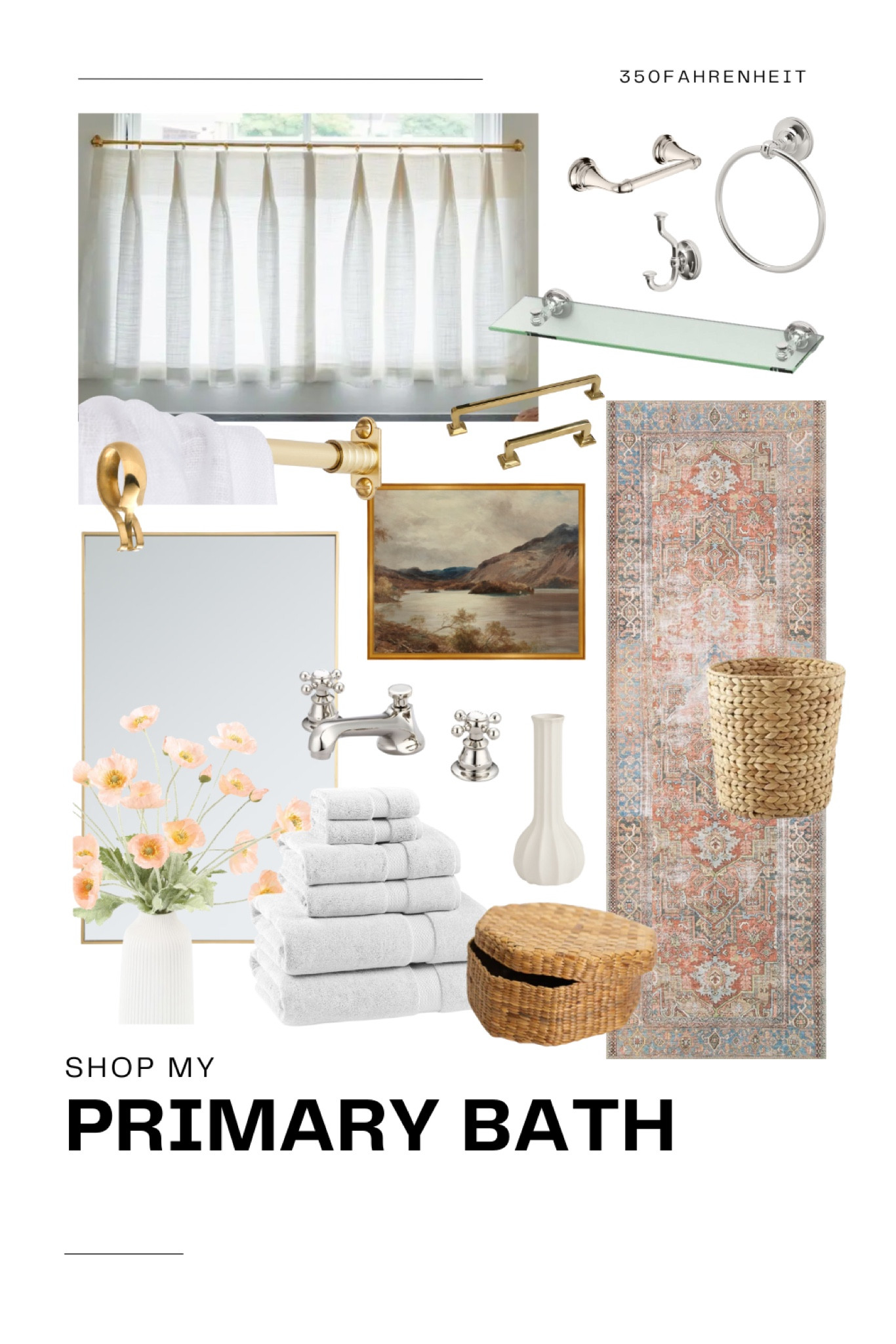 All my transitional bathroom decor and hardware, including my fave cafe curtains!

#LTKHome