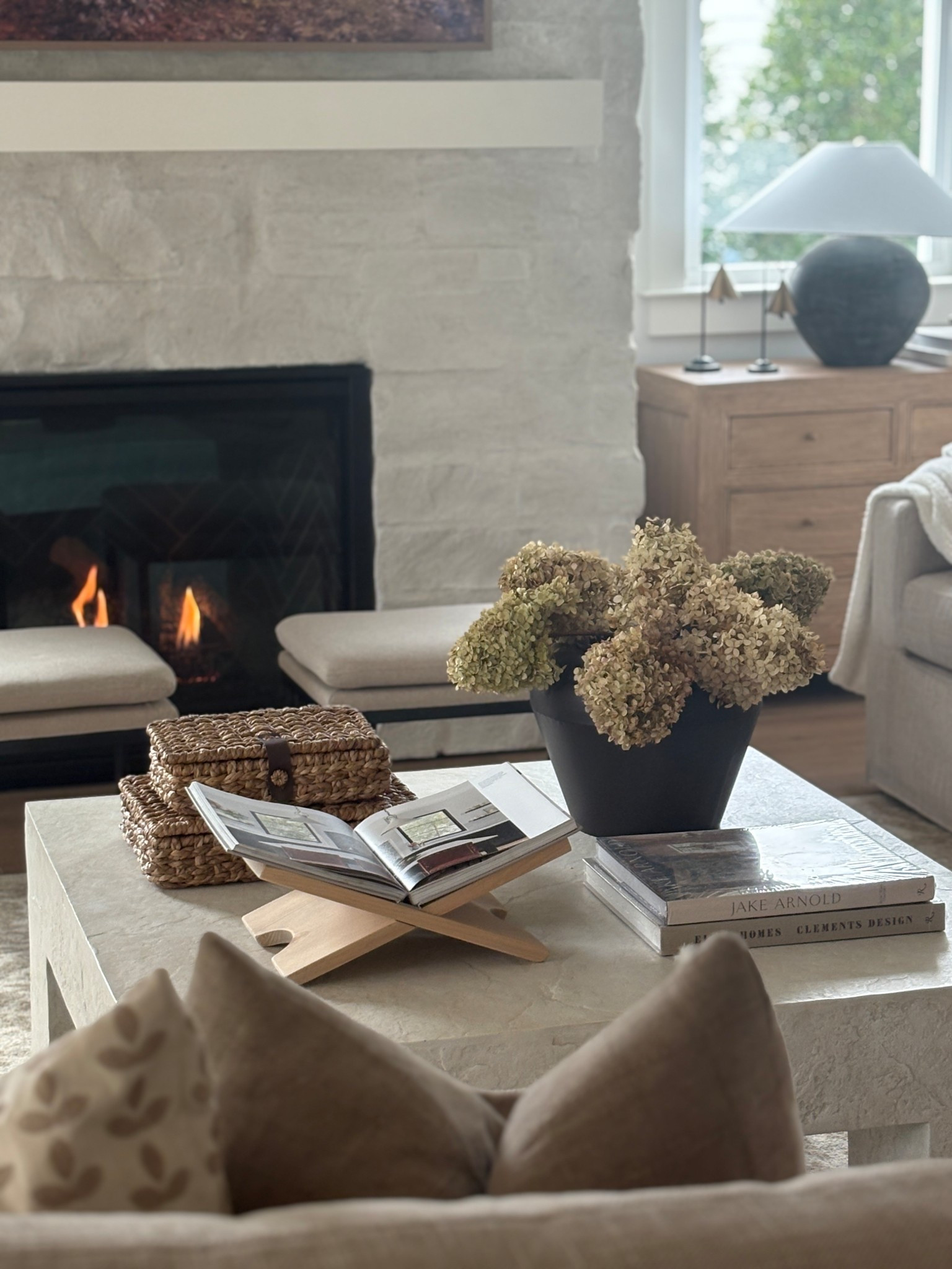 This is my favorite time of day in our living room — fire going, soft textures, and a space that feels calm and inviting. Proof that cozy doesn’t have to mean cluttered. 

 

#LTKHome