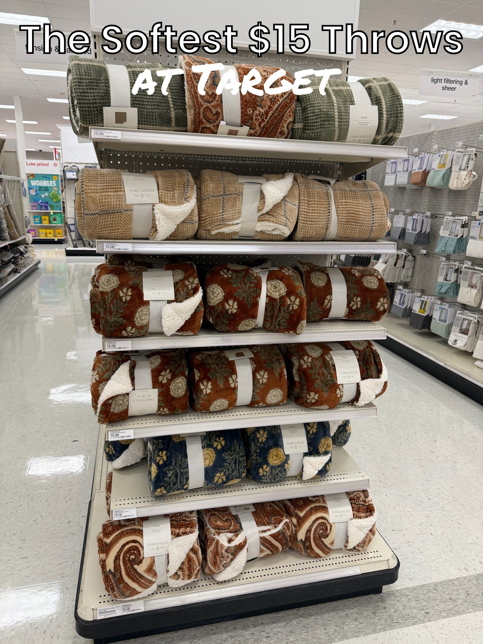 The softest $15 throws at Target! 😍 These cozy Threshold blankets come in the prettiest fall colors and patterns, and they look so much more expensive than they are. Perfect for curling up on the couch, layering over a chair, or adding a warm and cozy touch to your home for fall and winter. 🍂🤎

#TargetFinds #TargetHome #FallHomeDecor #AffordableHomeDecor #CozyHome

#LTKSeasonal #LTKHome #LTKSaleAlert
