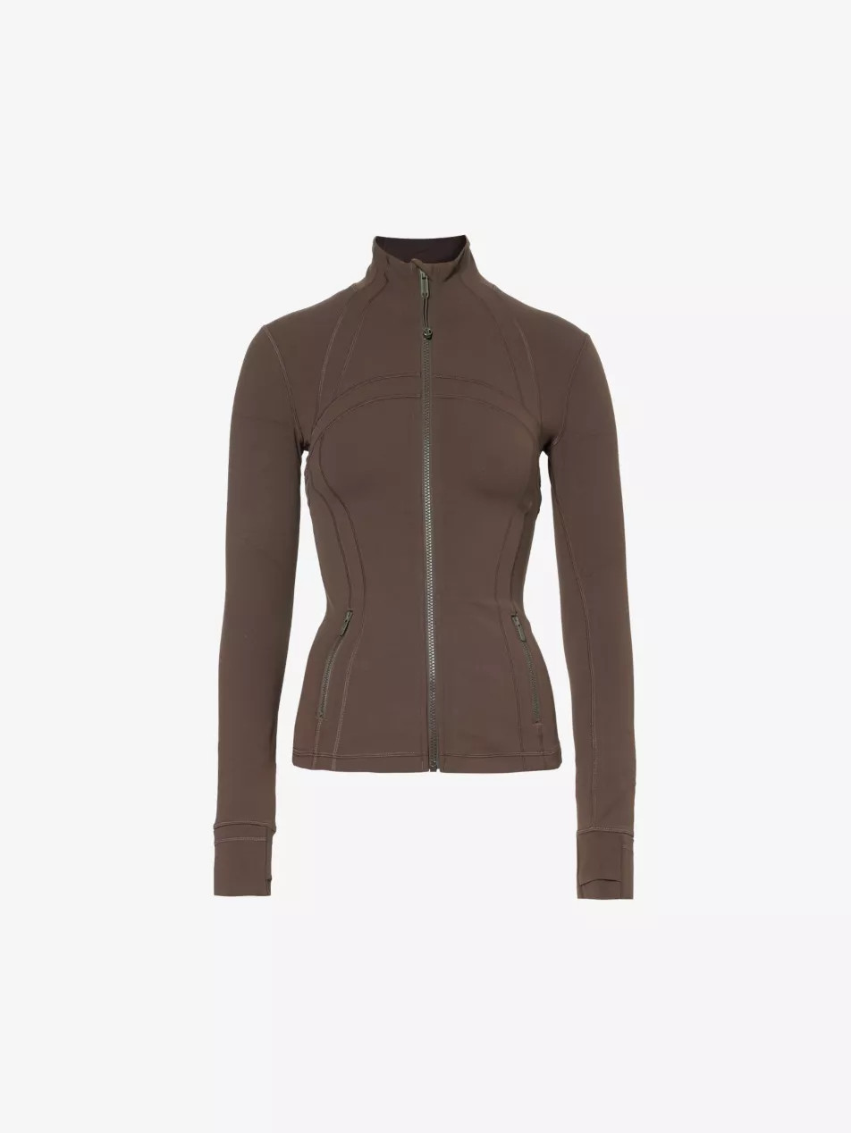 Define high-neck stretch-woven jacket | Selfridges