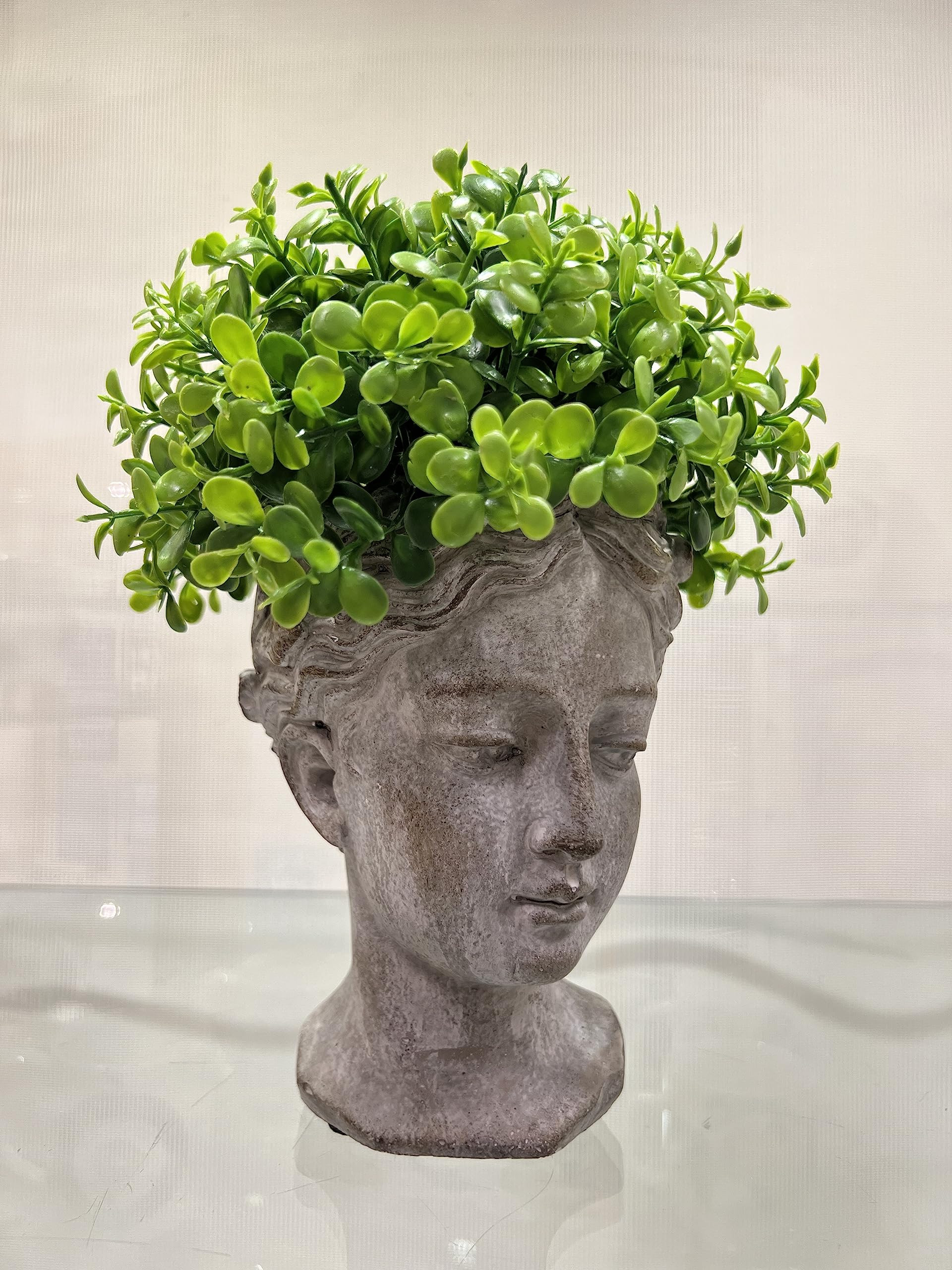 Abbott Collection 27-GODDESS-311 Small Goddess Head Cement Wall Indoor and Outdoor Planter Pot | Amazon (US)