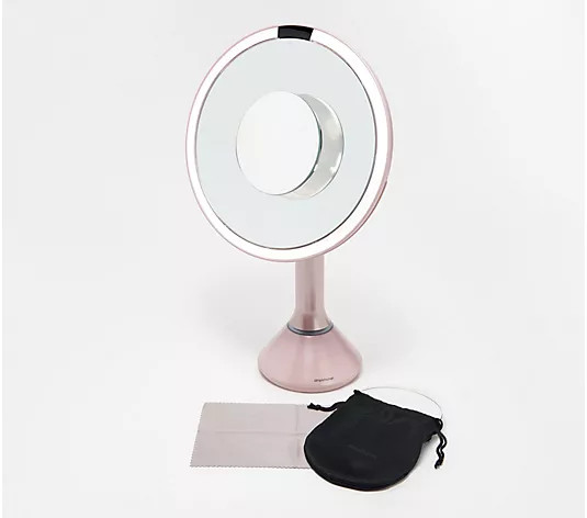 simplehuman 8" Sensor Mirror with 10x Detail Attachment - QVC.com | QVC
