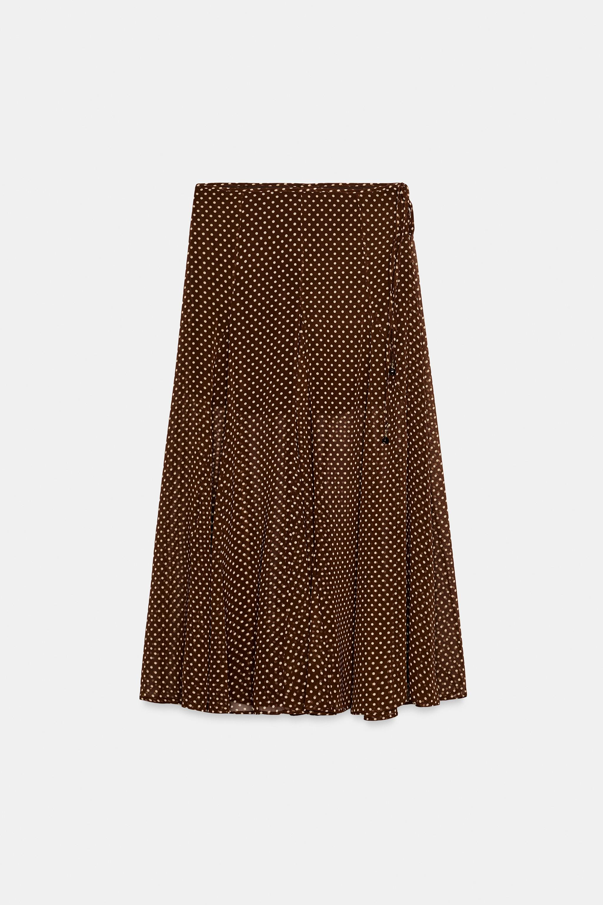 POLKA DOT MIDI SKIRT | Zara US