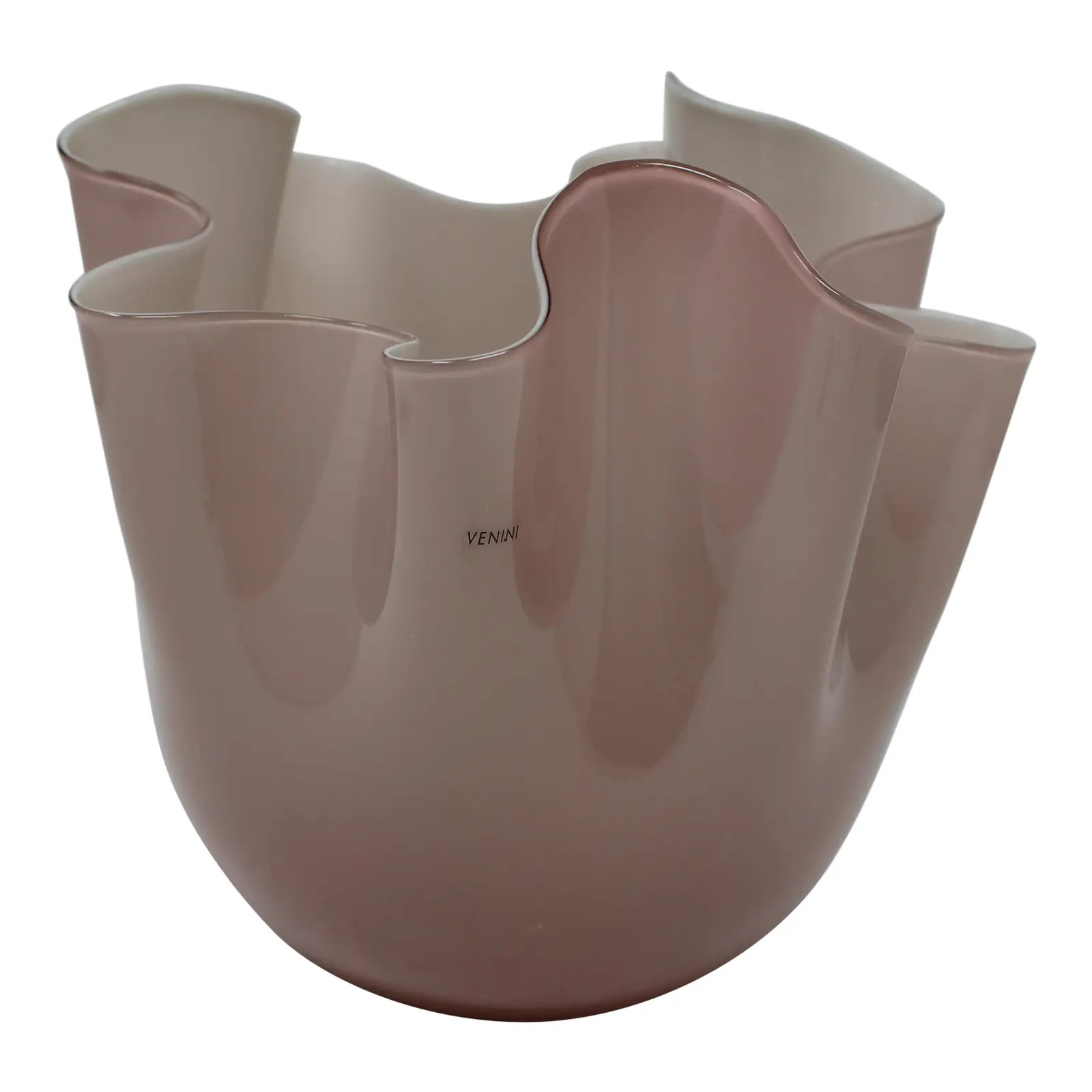 Lilac Opalino Vase by Venini of Murano | Chairish