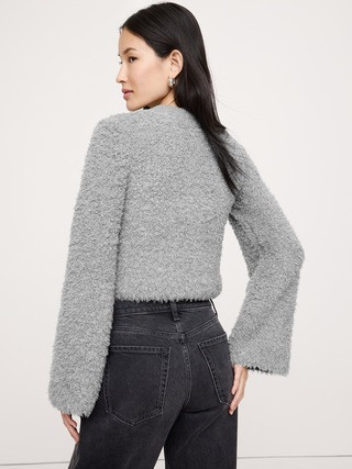Curly Merino-Blend Cardigan | Banana Republic (US)