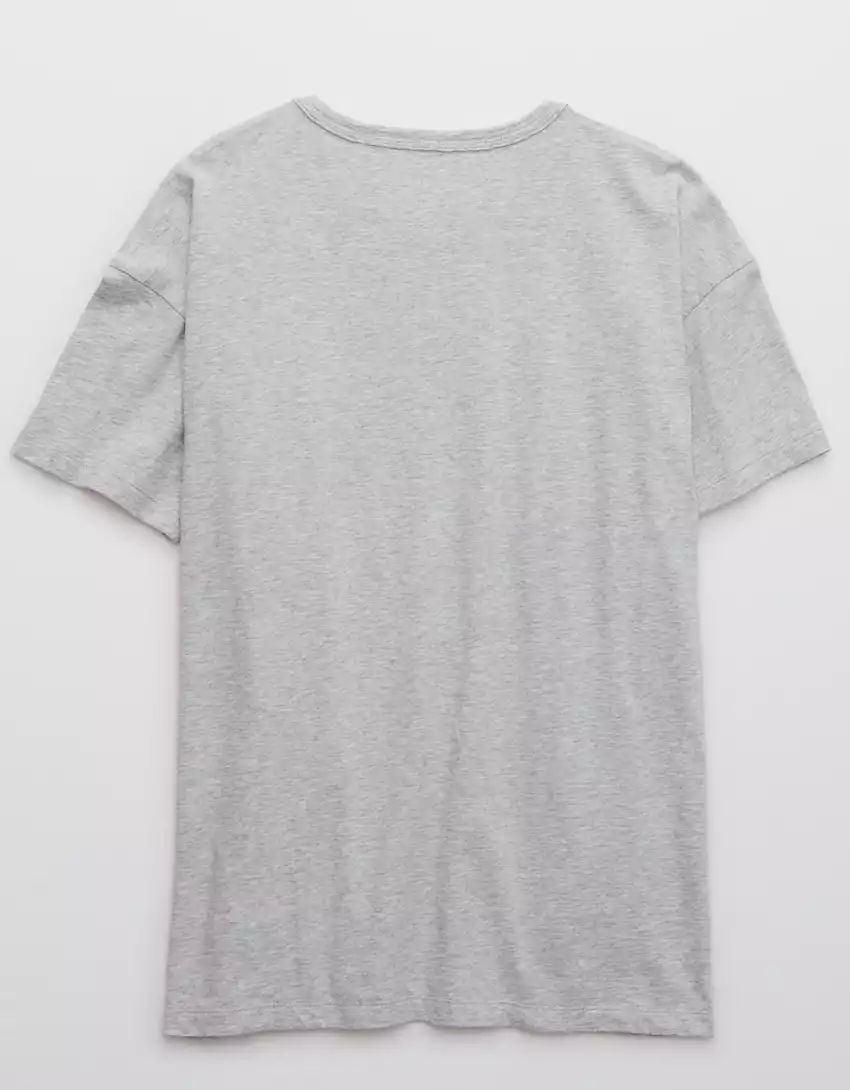 Aerie Distressed Oversized Boyfriend T-Shirt | American Eagle Outfitters (US & CA)