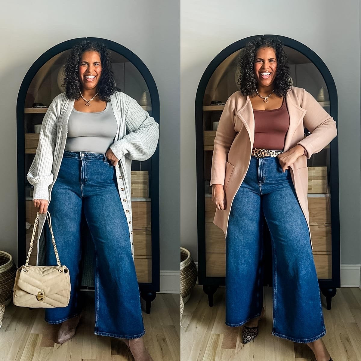 The look of a bodysuit without the hassle!? These viral shirts from Pumiey are soft and stretchy and work for curvy bodies like mine, I’m wearing size xxl. Pair with the seamless lifting bra that disappears under them perfectly

#LTKootd #LTKHoliday #LTKSeasonal