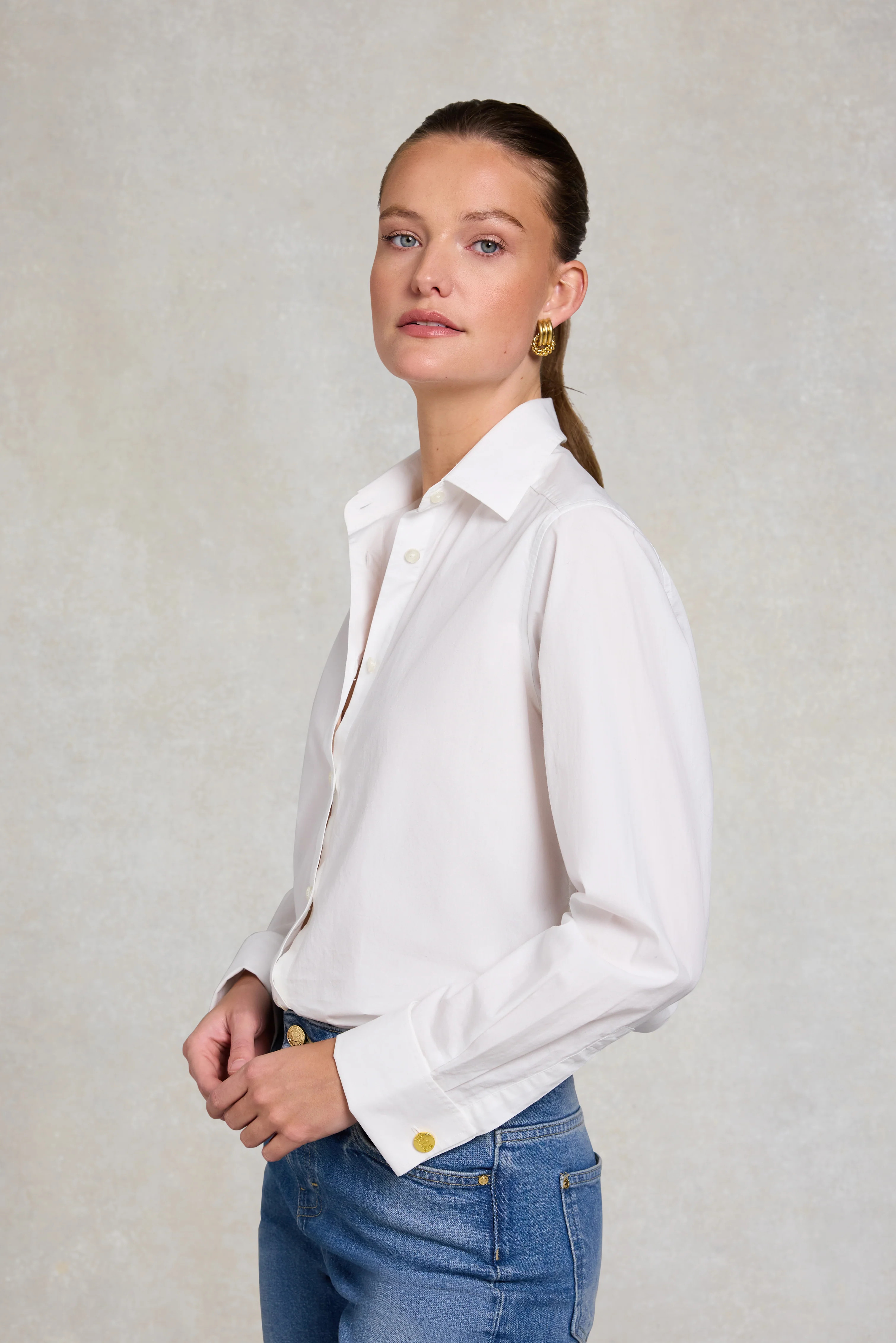 Relaxed Fit Shirt (White) | Holland Cooper