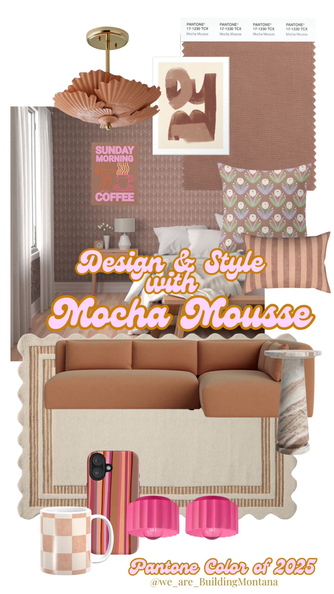 Pantone Color of 2025 is Mocha Mousse. See the “Mocha Mousse”Collection for home interiors inspiration and brands teamed up with Pantone for special products in this color  

#LTKGiftGuide #LTKHome #LTKStyleTip