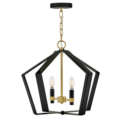 Sammi 20" 2-Light Candle Open Frame Pendant | Wayfair North America