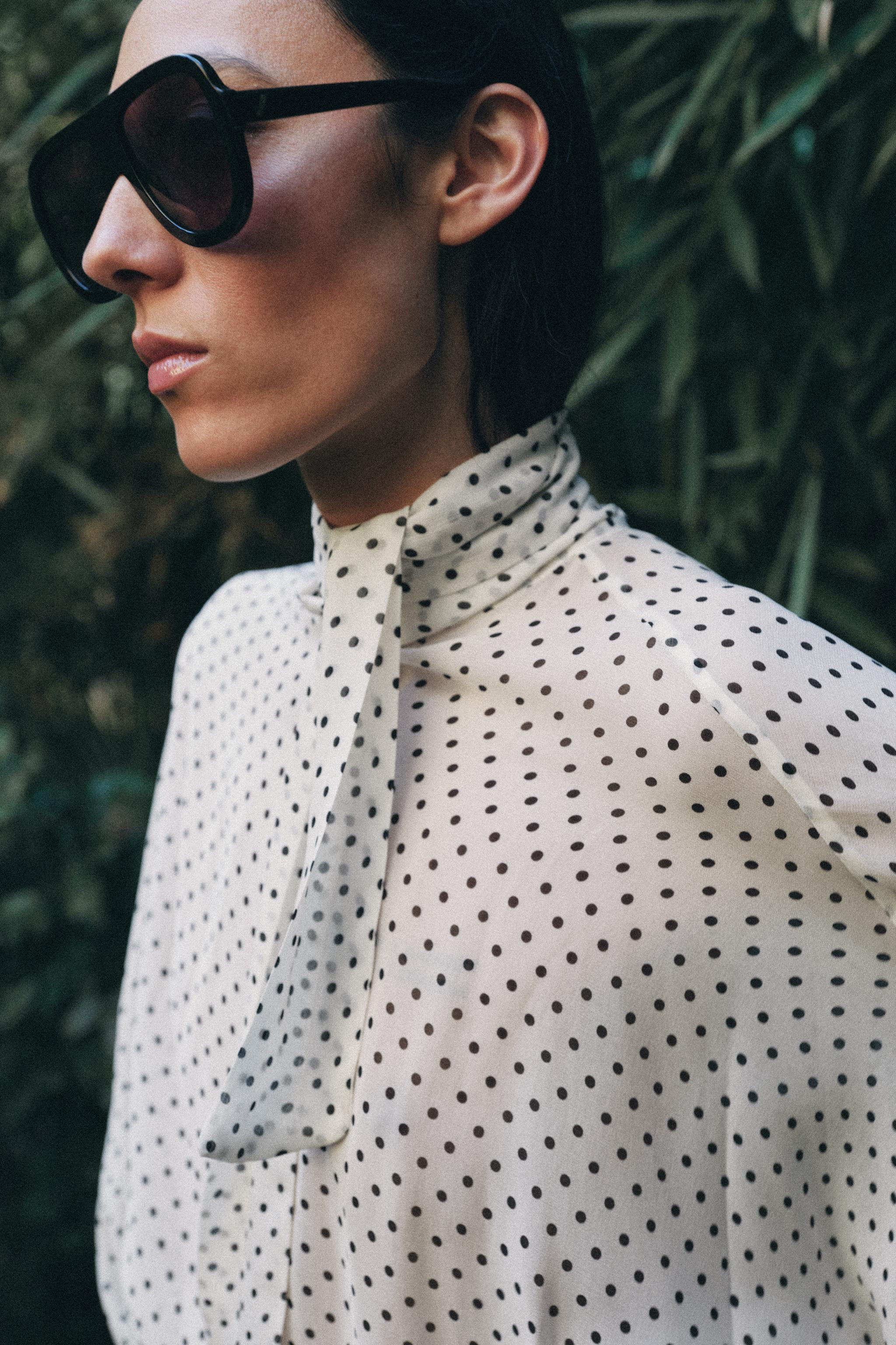 BLOUSE À POIS ZW COLLECTION | Zara FR