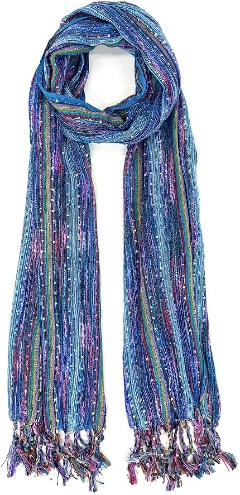 Multi-Colored Scarf/Shawl for Women Lightweight Head or Neck Scarf | Amazon (US)