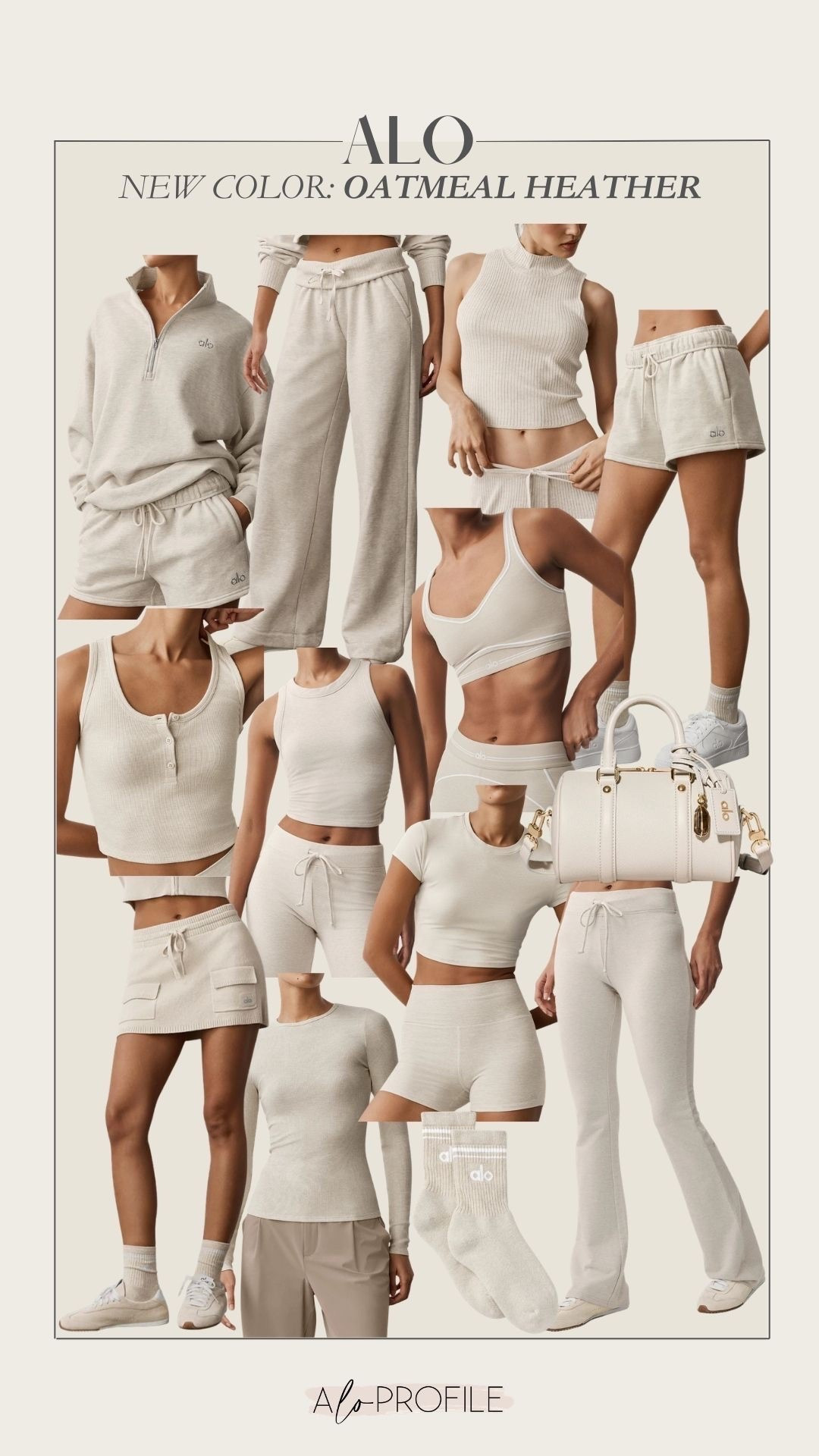 Loving this new color drop for spring: oatmeal heather 🤍