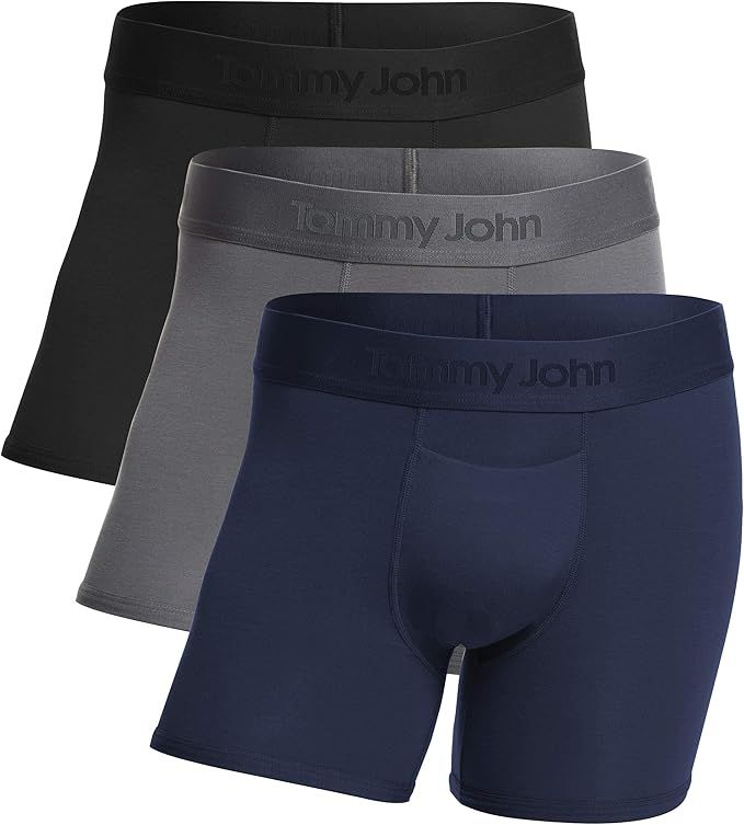 Tommy John Men’s Trunk 4” Underwear - Second Skin Boxers with Supportive Contour Pouch - Bare... | Amazon (US)