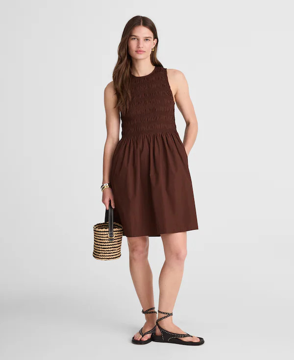 The Melody Smocked Mini Dress | Madewell | Madewell