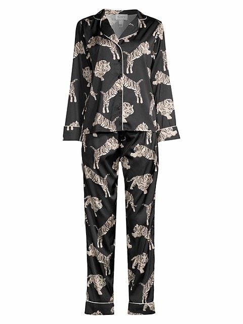 Safari Starry Nights Tiger Print Pajama Set | Saks Fifth Avenue
