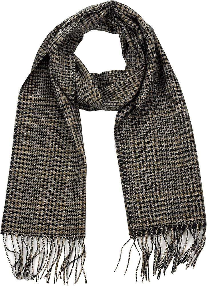 D&Y Unisex Classic Softer Than Cashmere Chevron Fringe End Scarf | Amazon (US)