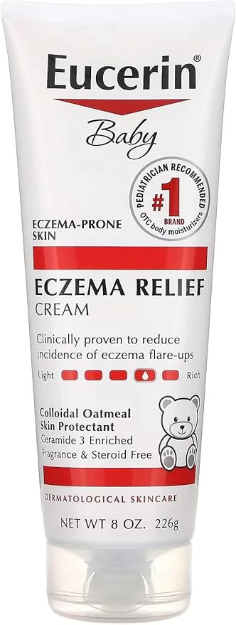Eucerin Baby Eczema Relief Body Cream, Fragrance Free Baby Eczema Cream with Colloidal Oatmeal, C... | Amazon (US)