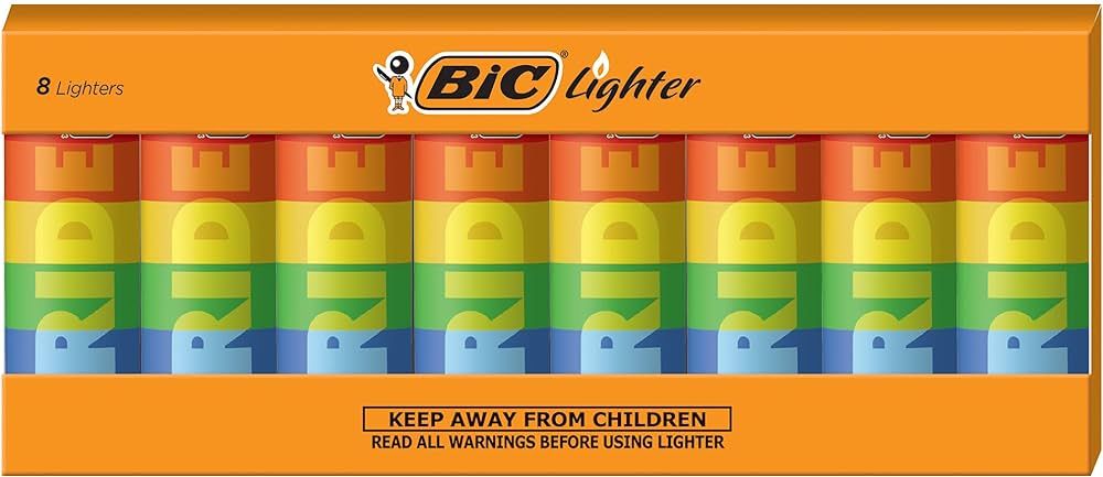 BIC Maxi Pocket Lighter, Special Edition Pride Collection, Assorted Unique Lighter Designs, 8 Cou... | Amazon (US)