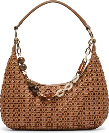 Poppie Woven Faux Leather Shoulder Bag | Nordstrom