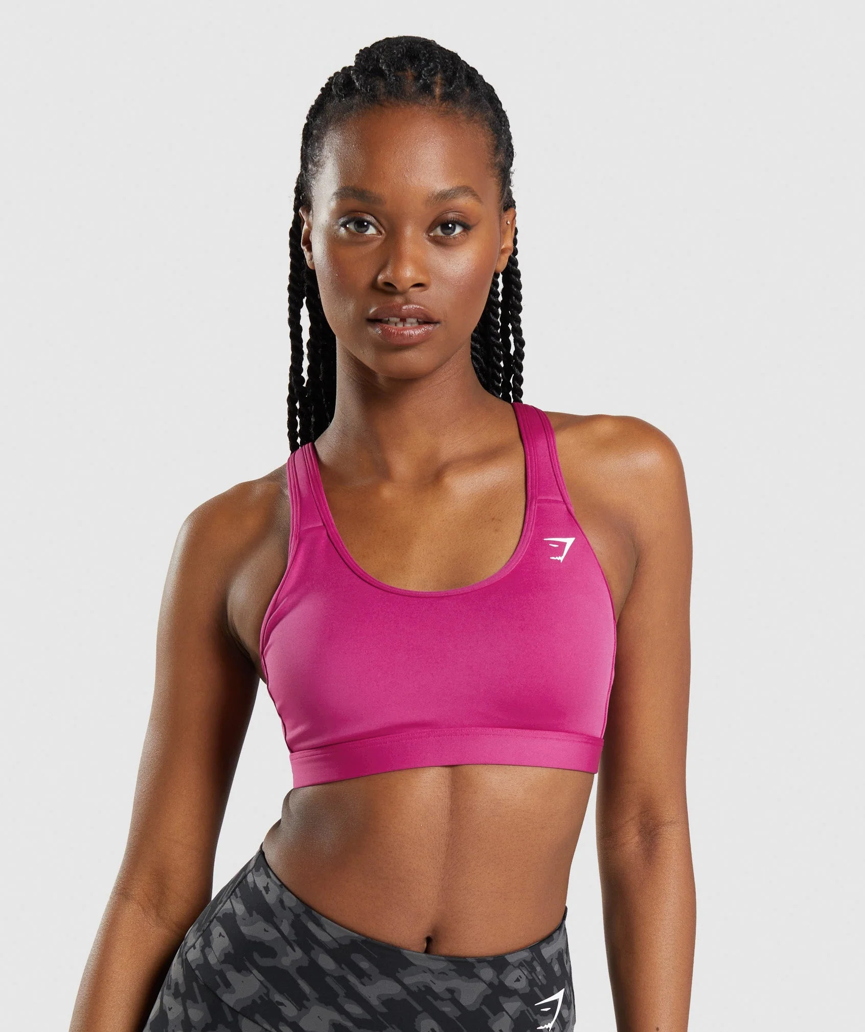 Gymshark Scoop Neck Sports Bra - Dragon Pink | Gymshark (Global)