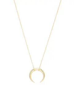 gorjana Cayne Crescent Plated Pendant Necklace | Nordstrom | Nordstrom