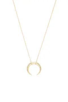 gorjana Cayne Crescent Plated Pendant Necklace | Nordstrom | Nordstrom