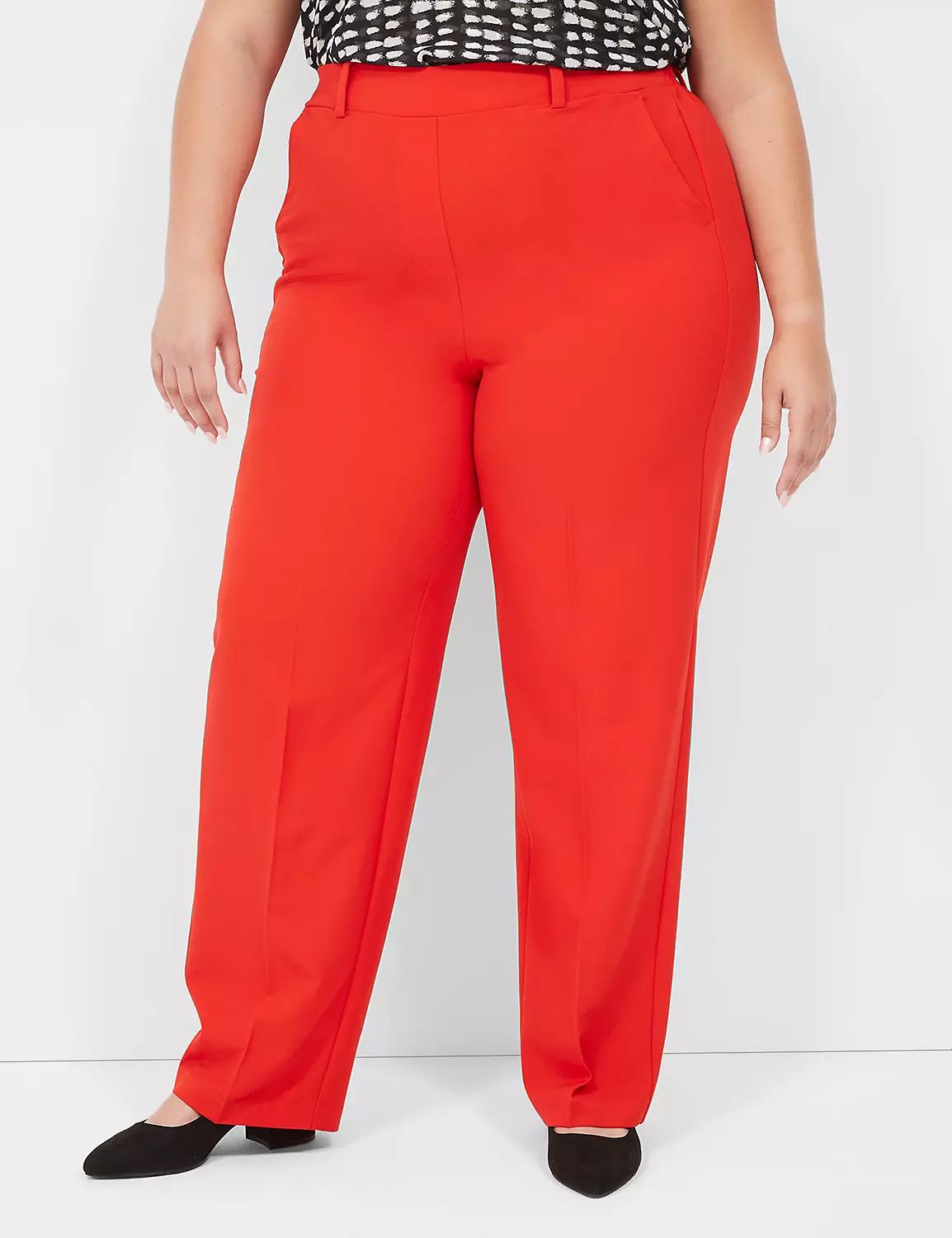 Perfect Drape Pull-On Straight Pant | LaneBryant | Lane Bryant (US)