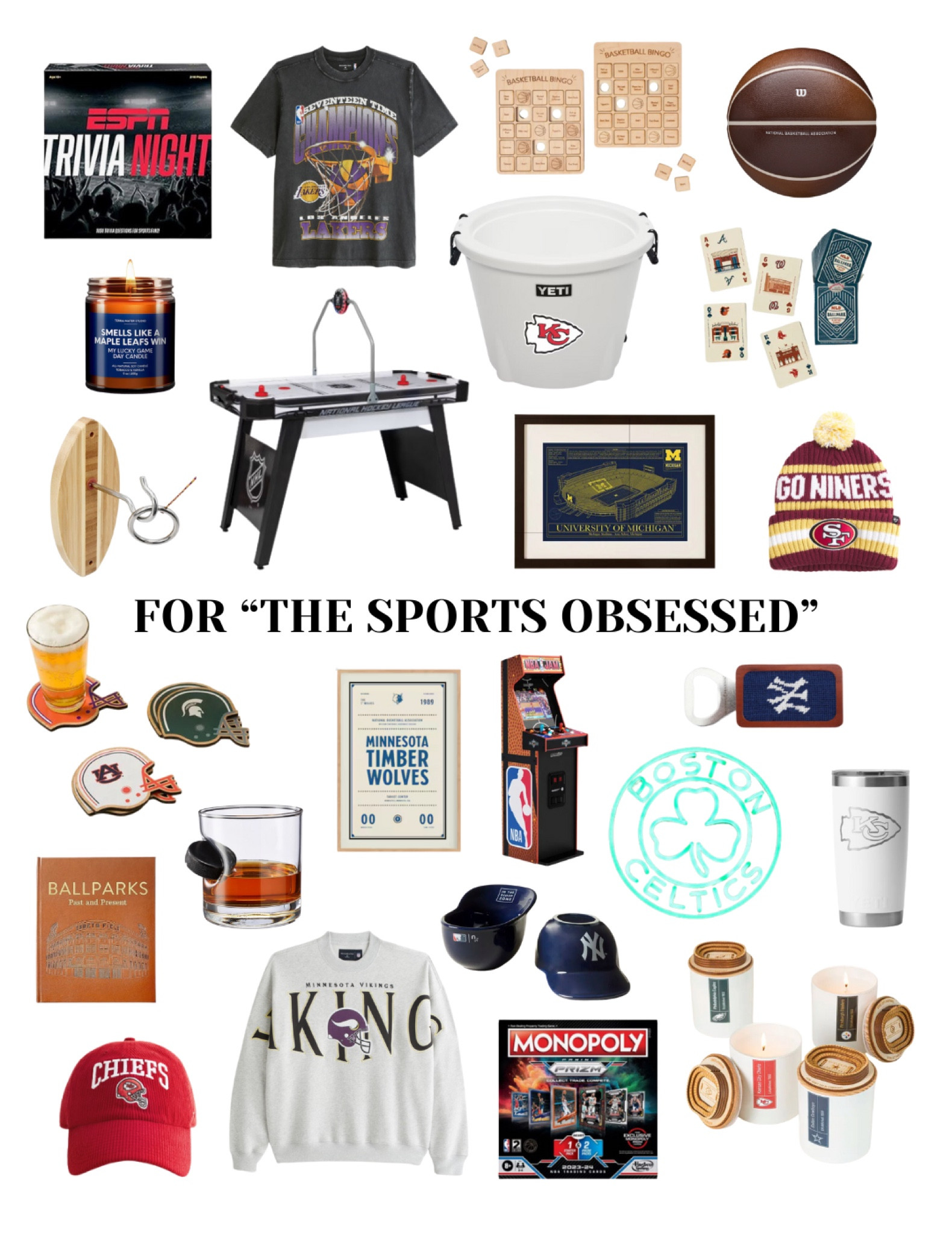Gifts for him! The sports obsessed 🤍