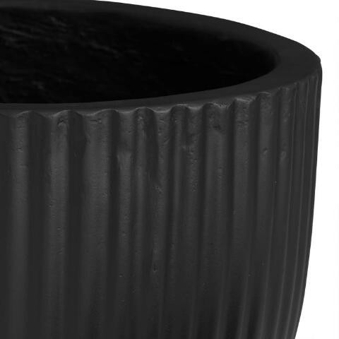 Black Pedestal Pescadero Outdoor Planter | World Market