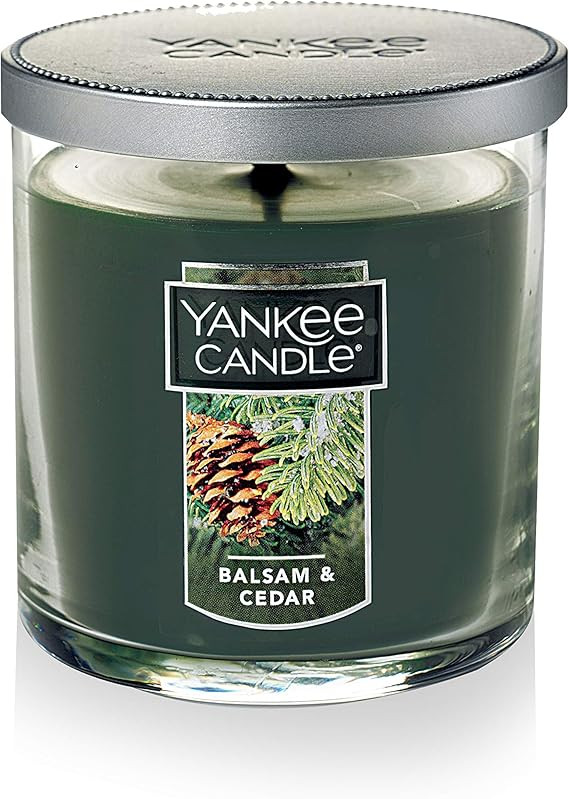 Amazon.com: Yankee Candle Balsam & Cedar Scented, Classic 7oz Small Tumbler Single Wick Candle, O... | Amazon (US)