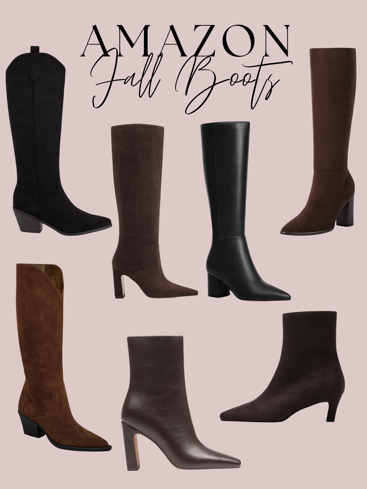 Amazon fall boots, brown suede boots, fall fall boots, booties, fall fashion