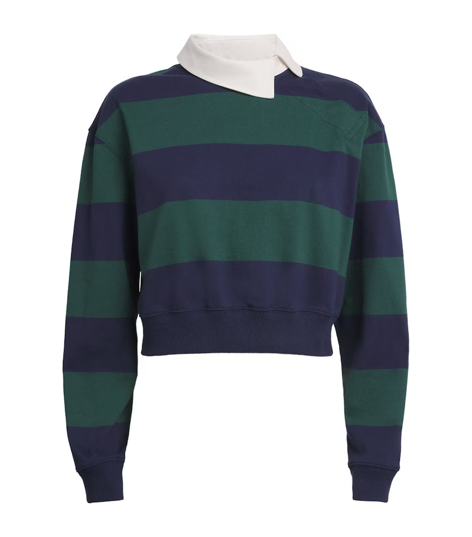 Organic Cotton Twisted-Collar Rugby Shirt | Harrods