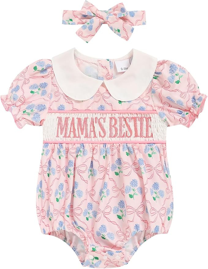GRNSHTS Baby Girl Romper Newborn Clothes Bodysuit Jumpsuit Baby Girl Clothes Outfit 0-18M | Amazon (US)