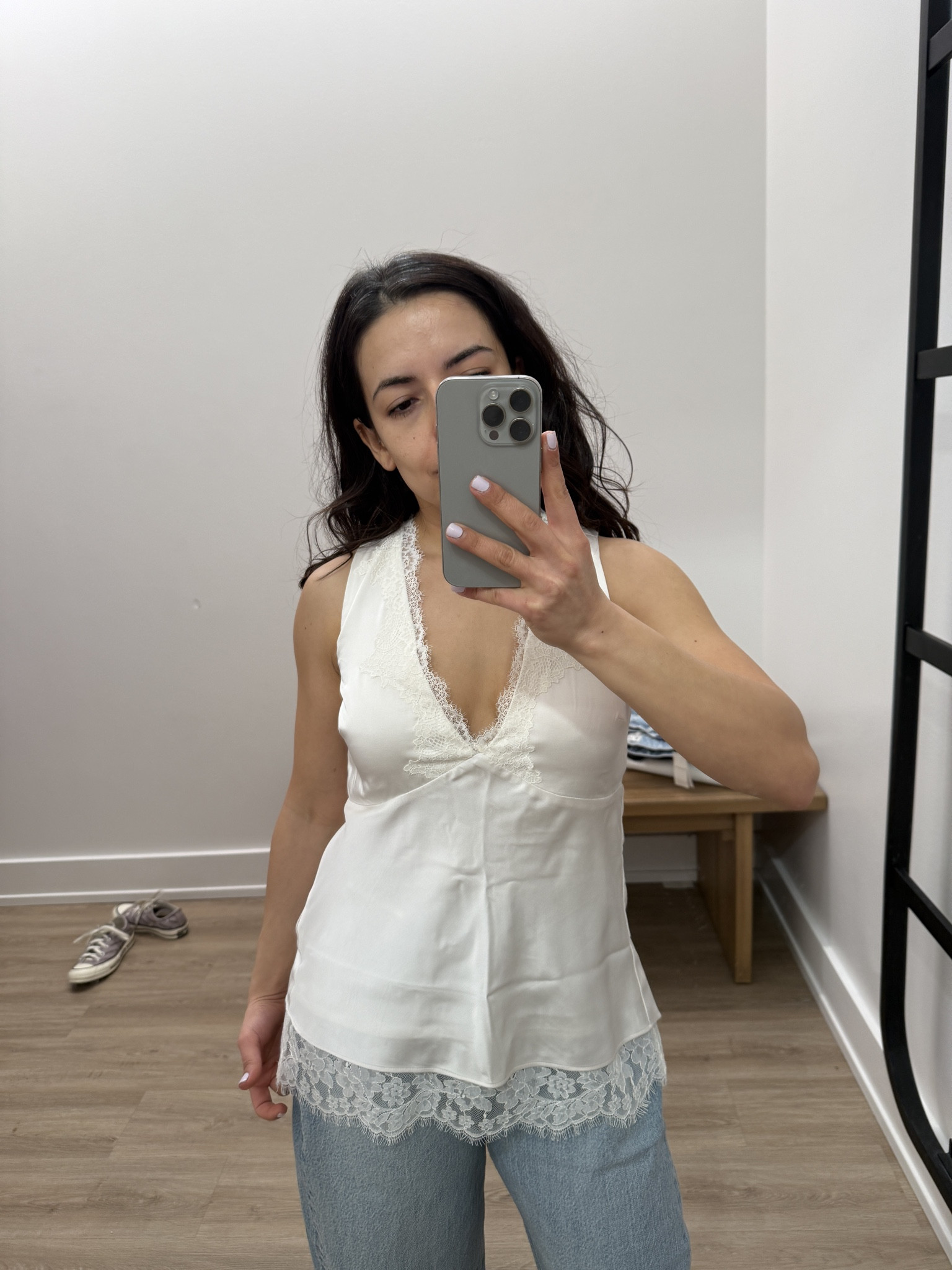 Bra top from Abercrombie with lace trim. Wearing size XS. Great for spring and summer.  

 #LTKPetite